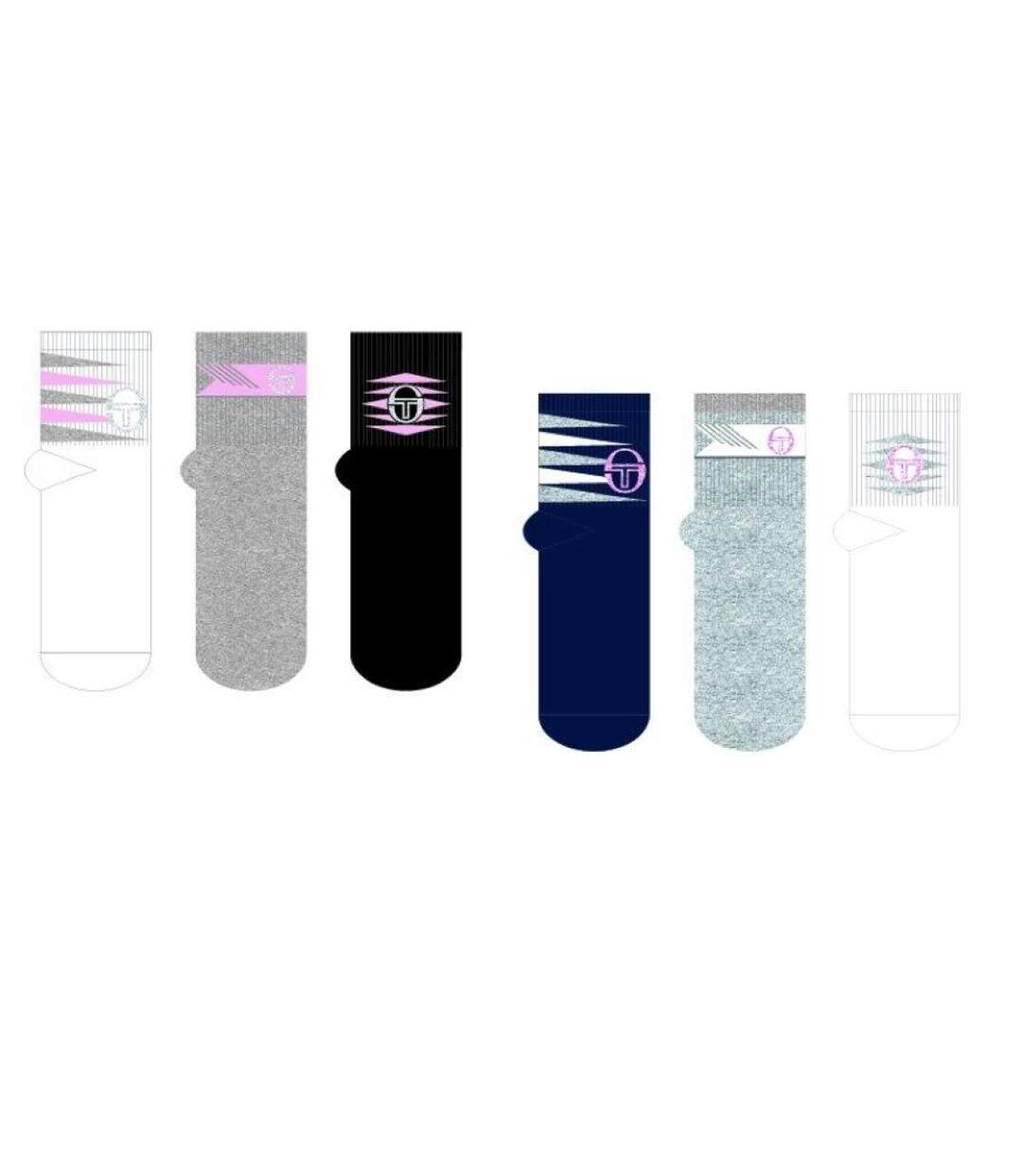 Chaussettes Femme QUARTER SERGIO TACCHINI Pack de 12 Paires 1762-5