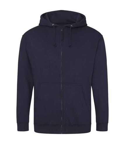 Mens full zip hoodie new french navy Awdis