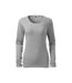 T-shirt Manches Longues Femme Gris Malfini-2