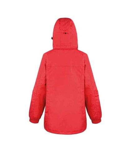 Womens/ladies journey 3 in 1 soft shell jacket red/black Result