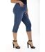 Pantacourt taille haute stretch OBP17-2