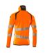 Veste Polaire Accelerate Safe Homme Orange Fluo Bleu Marine Foncé Mascot-2