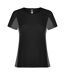 T-shirt shanghai femme noir uni / anthracite Roly