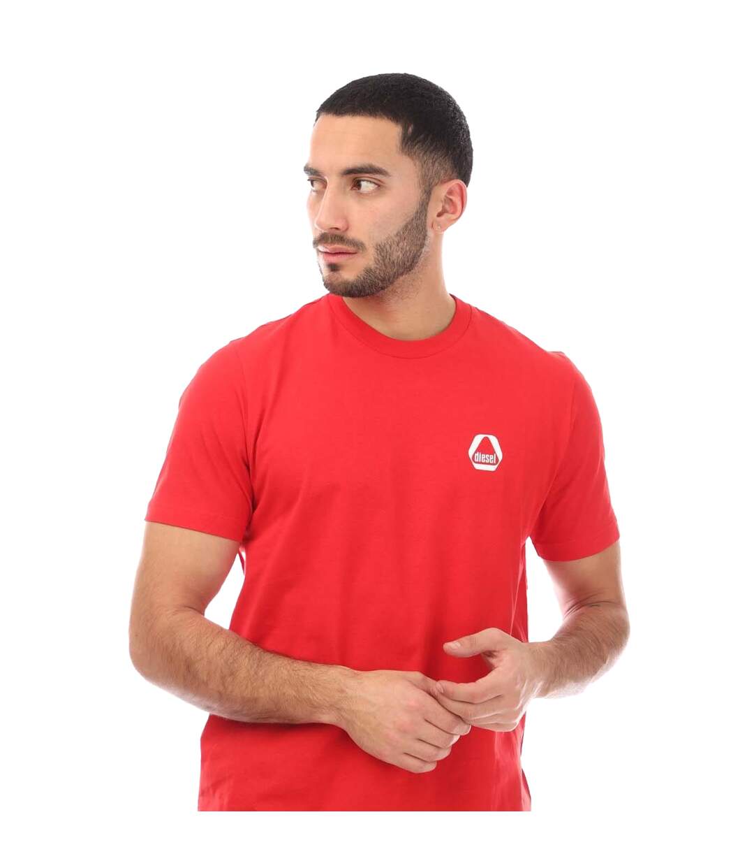 T-shirt T-just 8-3 Homme Rouge Diesel-4