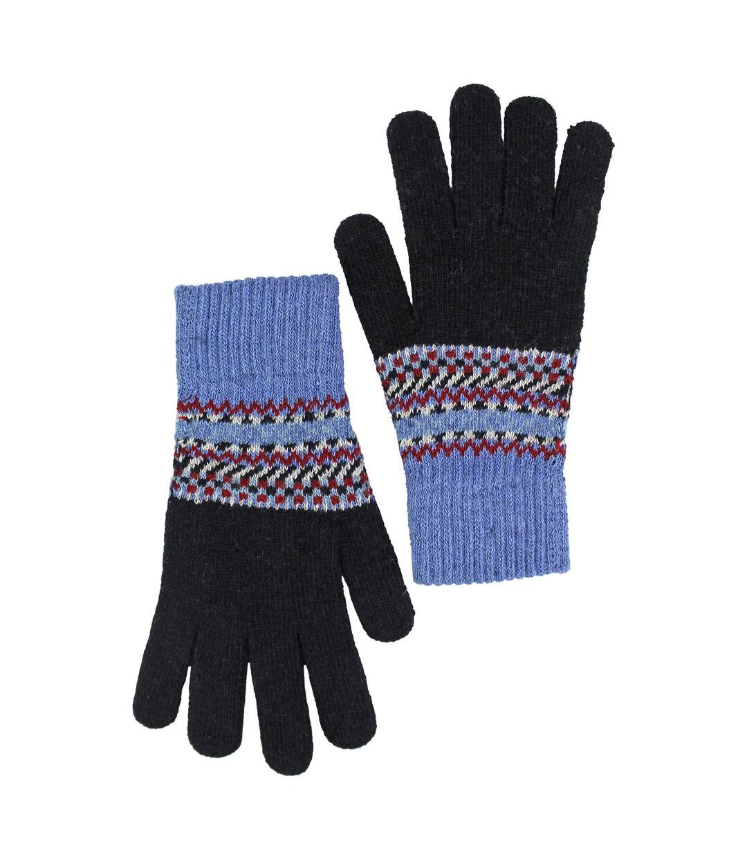 Gants en laine pour hommes | Gants d'hiver mignons Fairisle-4