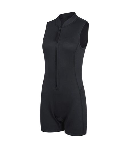 Womens/ladies shorty sleeveless wetsuit jet black Mountain Warehouse