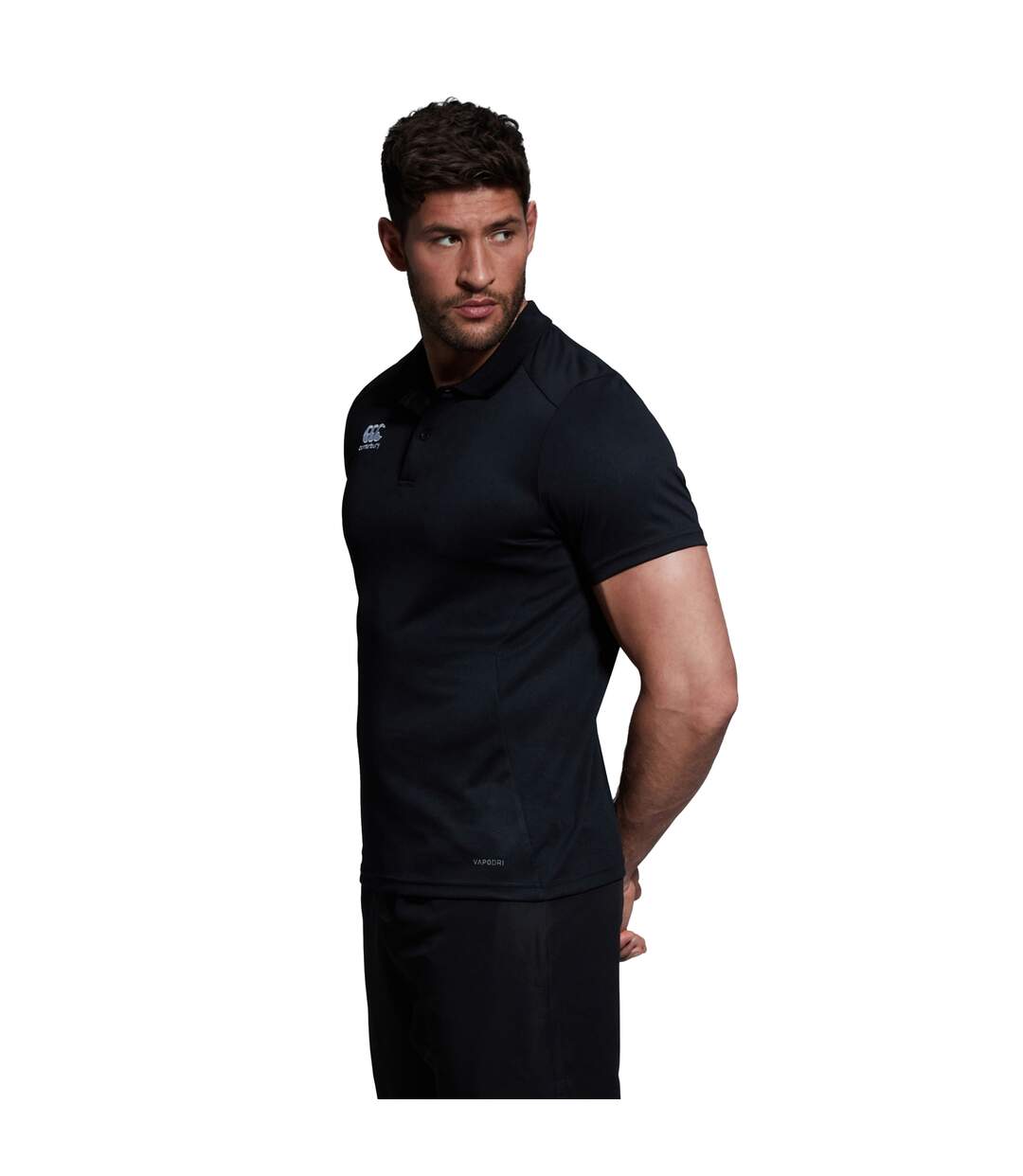 Mens Club Dry Polo Shirt Black Canterbury-4