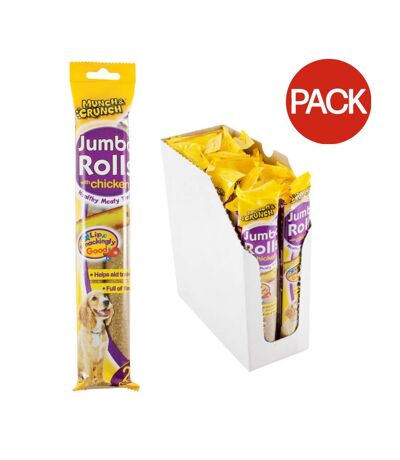 Pack of 2 Munch and crunch jumbo rolls with chicken  one size beige Munch & Crunch