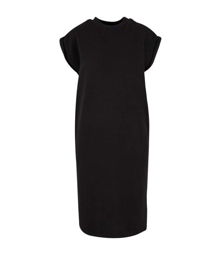Womens/ladies Terrycloth Dress Black Urban Classics