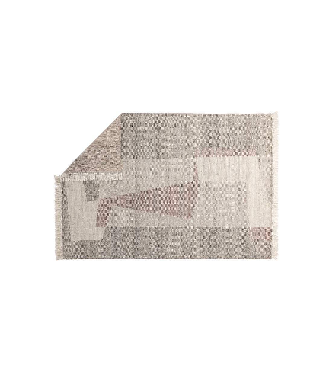 Tapis Déco en Laine Rio 160x230cm Beige-2