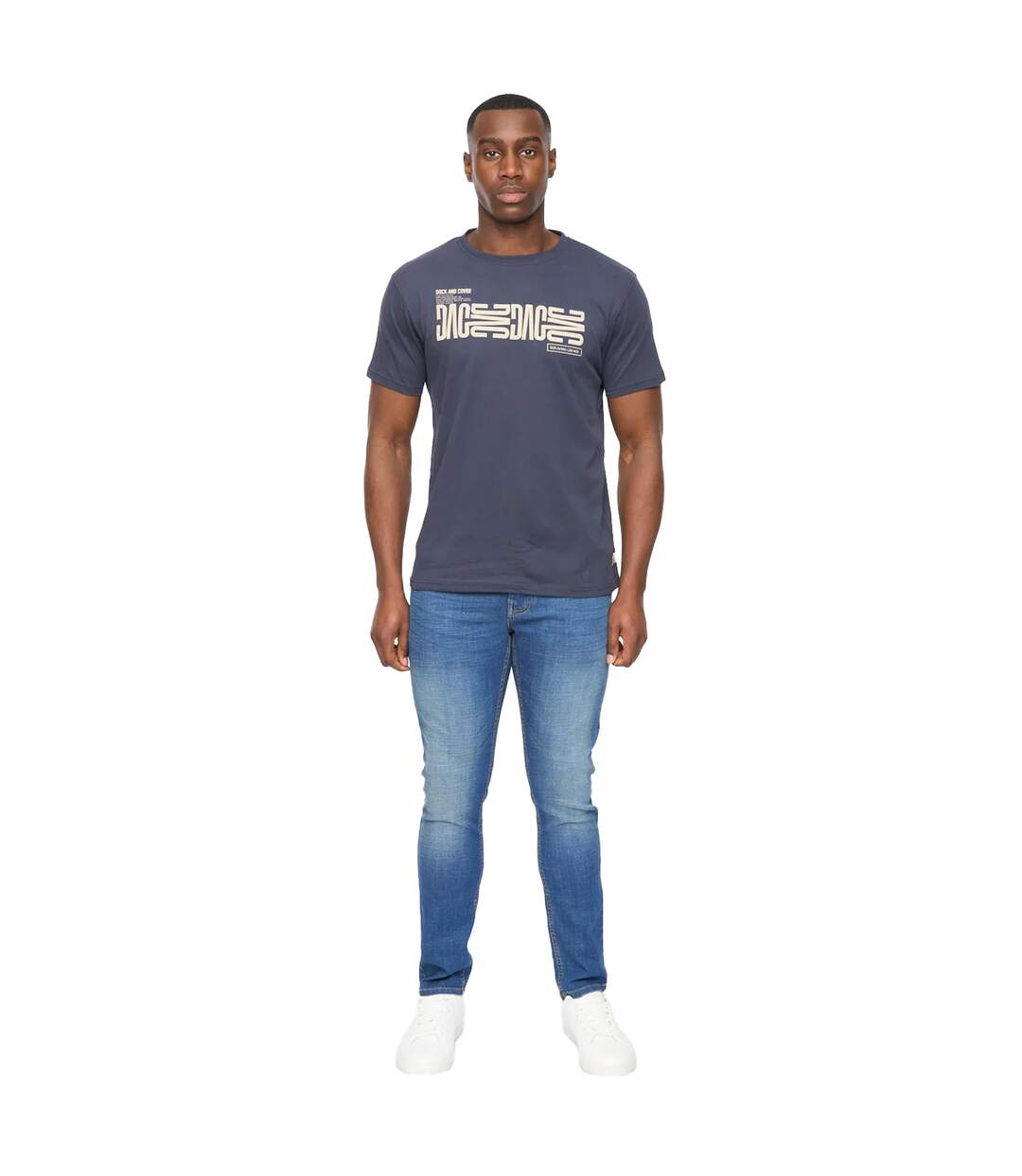 Mens Trentmore T-shirt Dark Navy Duck And Cover-3