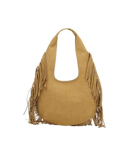 Sac Hobo Motif/style Clouté Taille Unique Marron Clair Firetrap