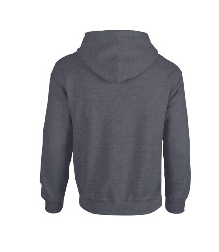 Sweat À Capuche Homme Gris Foncé Chiné Gildan