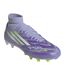 Womens/ladies F50 Firm Ground Football Boots Purple Lemon Adidas-1
