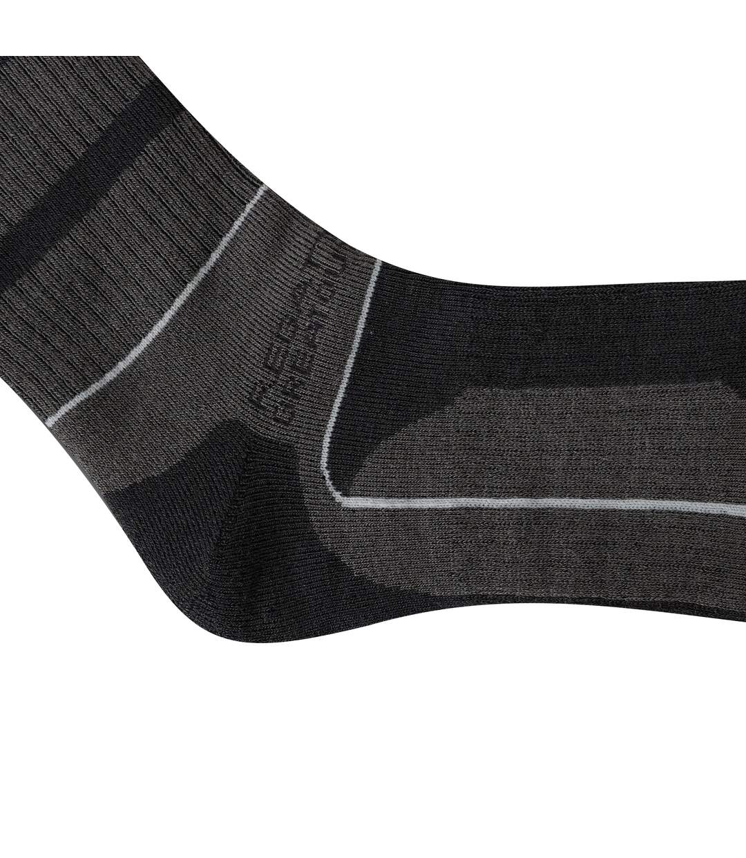 Pack Of 2  Mens Samaris 3 Season Socks  Granite Light Steel Regatta-4