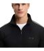 Mens Colour Block Contrast Piping Track Jacket Black Boss-4