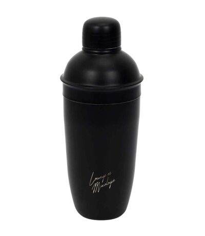 Shaker à cocktail en inox noir 62 cl