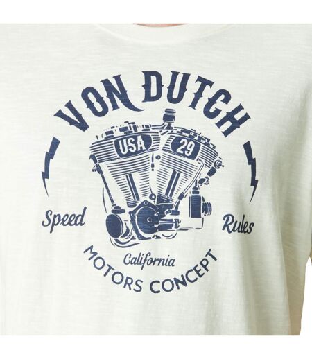 T-shirt homme col rond slub avec logo Rules Vondutch