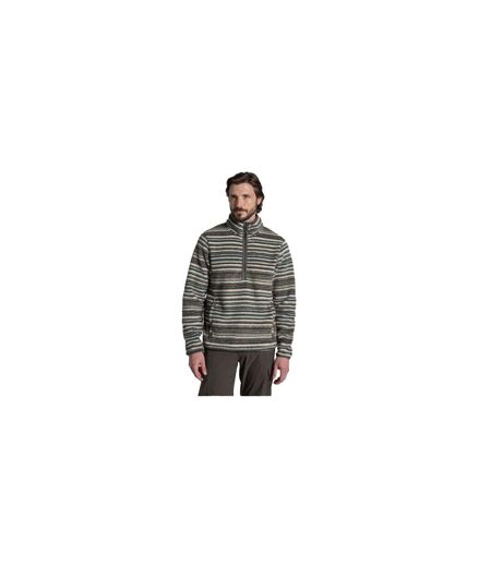 Haut Polaire Motif/style Rayures Contrastées Tatton Homme Vert Forêt Craghoppers