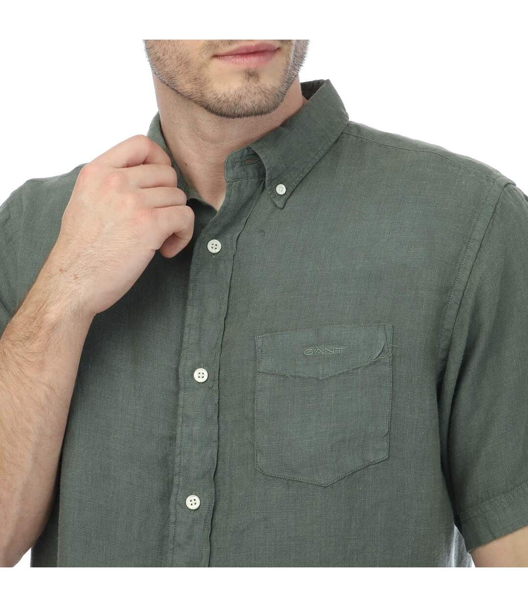 Chemise homme vert Gant-3