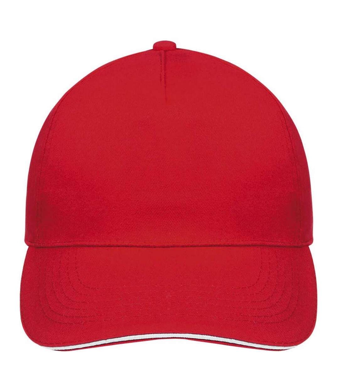 SOLS Unisex Sunny 5 Panel Baseball Cap (Red/White) - UTPC371-4