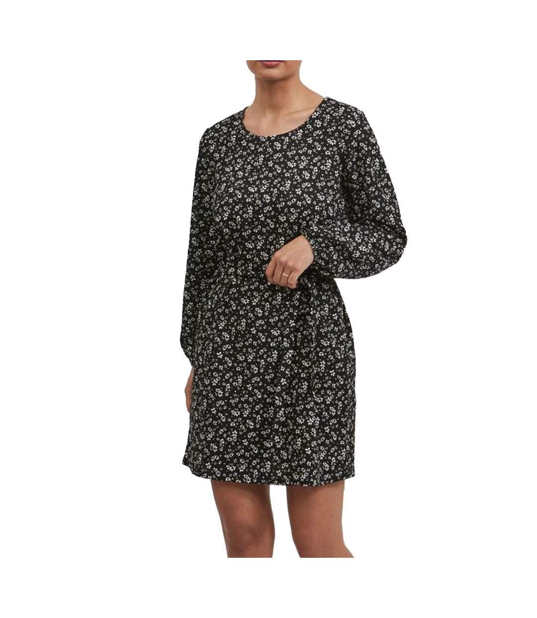 Robe Noir à fleurs Femme Vila Neya - M-1