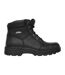 Mens Workshire Leather Steel Toe Cap Safety Boots Black Skechers-1