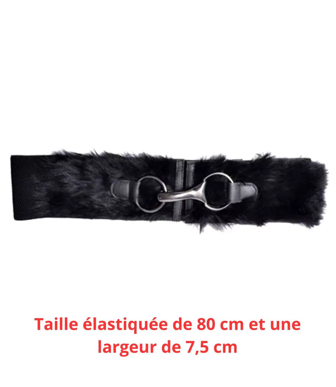 Ceinture élégance Femme en PVC Noir-1