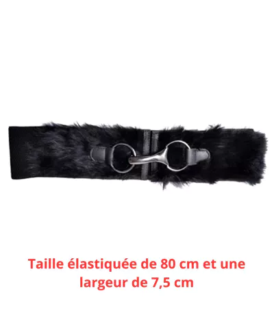 Ceinture élégance Femme en PVC Noir