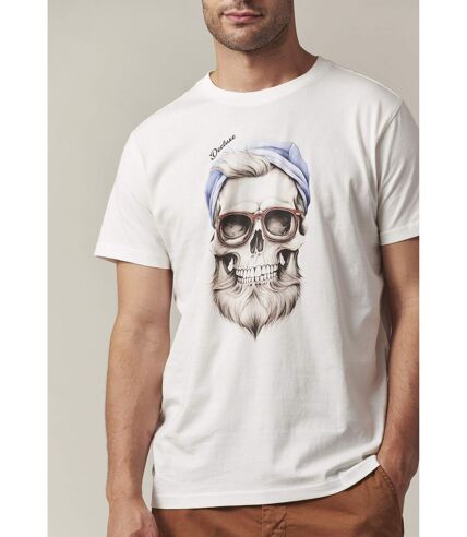 tshirt col rond avec tête de mort sur le devant GARLAND