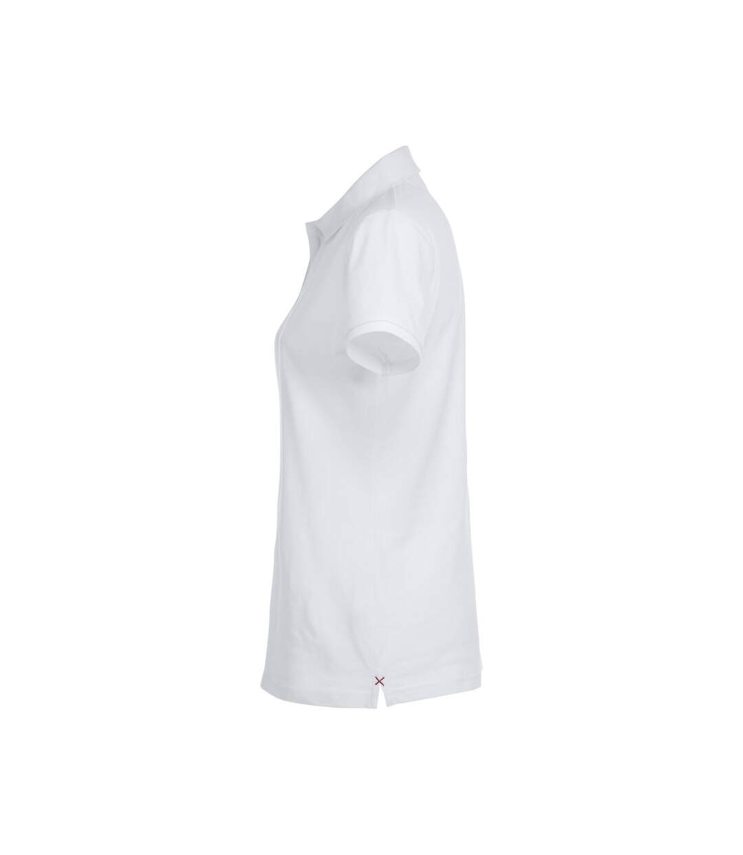 Polo premium femme blanc Clique-3