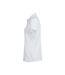 Polo premium femme blanc Clique-3