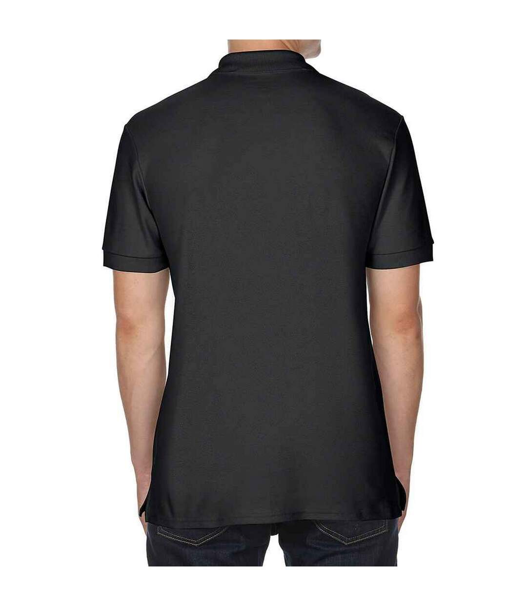 Polo homme noir Gildan