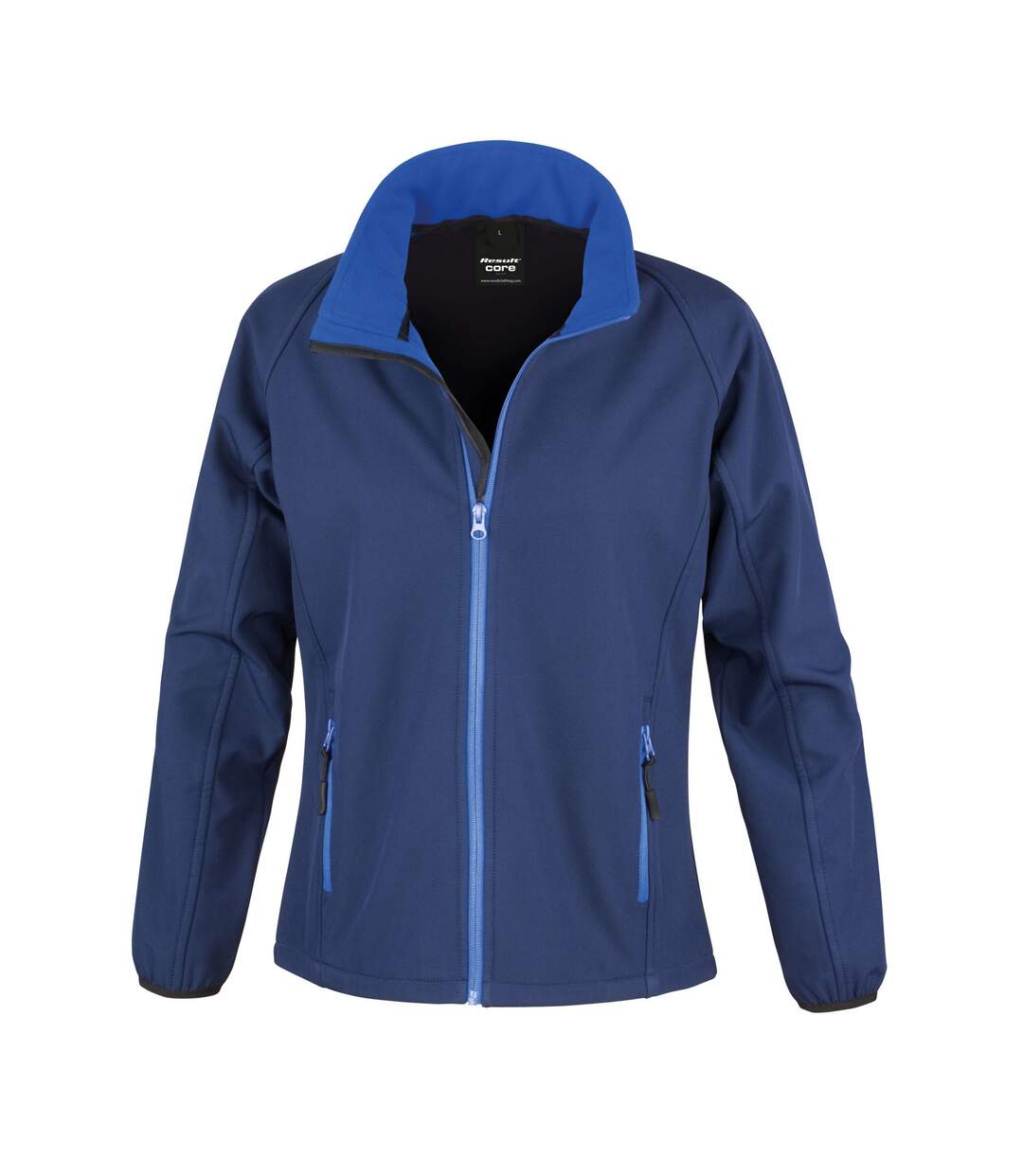 Veste softshell femme bleu marine / bleu roi Result Core-1