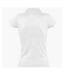 SOLS Womens/Ladies Prescott Short Sleeve Jersey Polo Shirt (White)