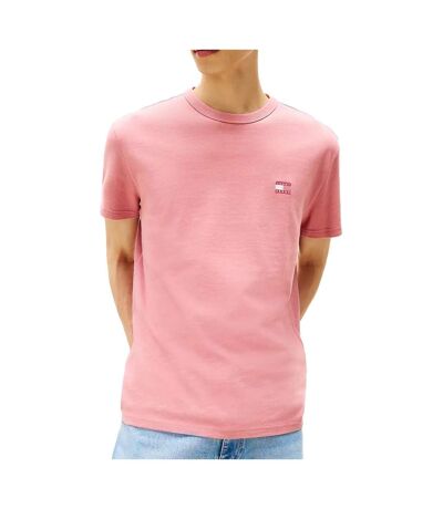 T-shirt orange homme tommy jeans reg badge - l