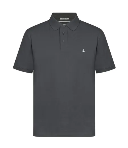 Mens Classic Embroidered Logo Polo Shirt Slate Jack Wills