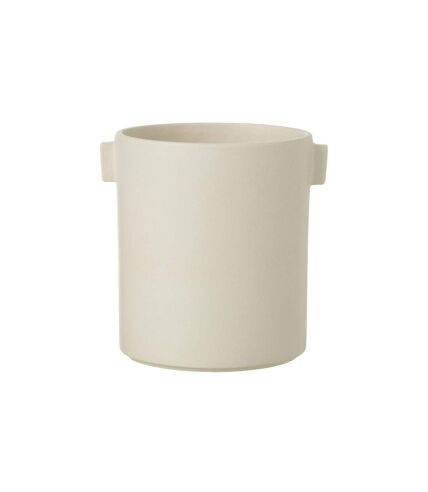 Cache-Pot Design Handle 17cm Blanc