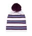 Retro Bobble Football Beanie White Maroon Blue Fan Originals-1