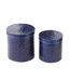 Lot de 2 Boîtes en Métal Nag 20cm Bleu-3
