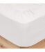 Drap Housse en Gaze de Coton Flora 140x190cm Blanc-1
