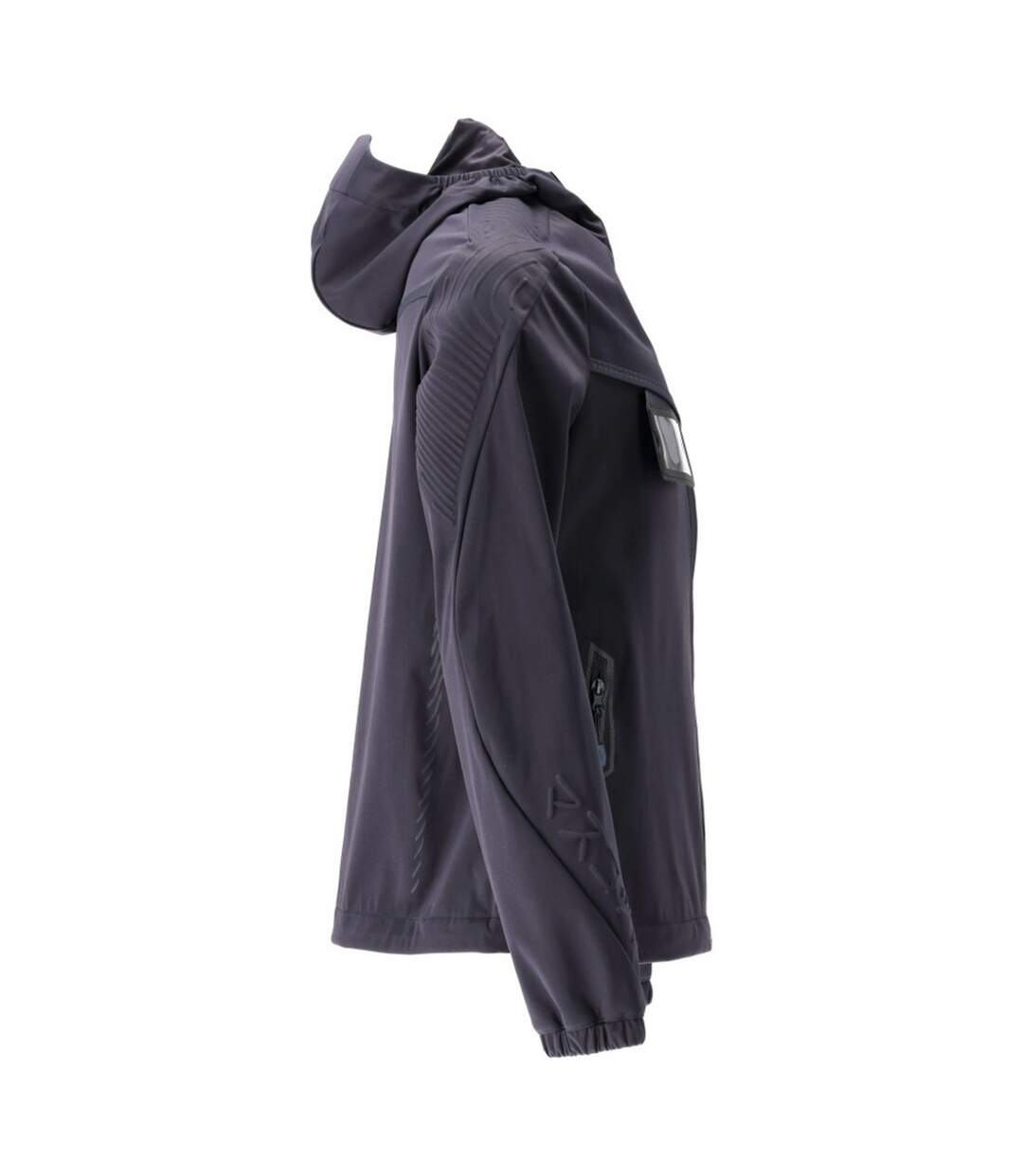 Womens/ladies Customised Stretch Hooded Jacket Dark Navy Mascot-3