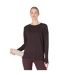 Sweat Motif/style Long After Class Femme Marron Foncé Sweaty Betty-2