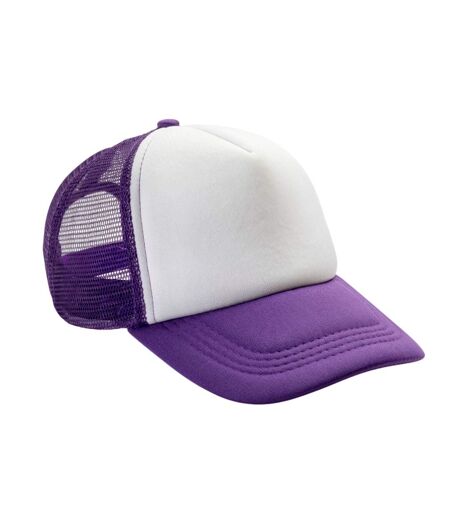 Casquette Trucker Detroit Violet Blanc Result Headwear