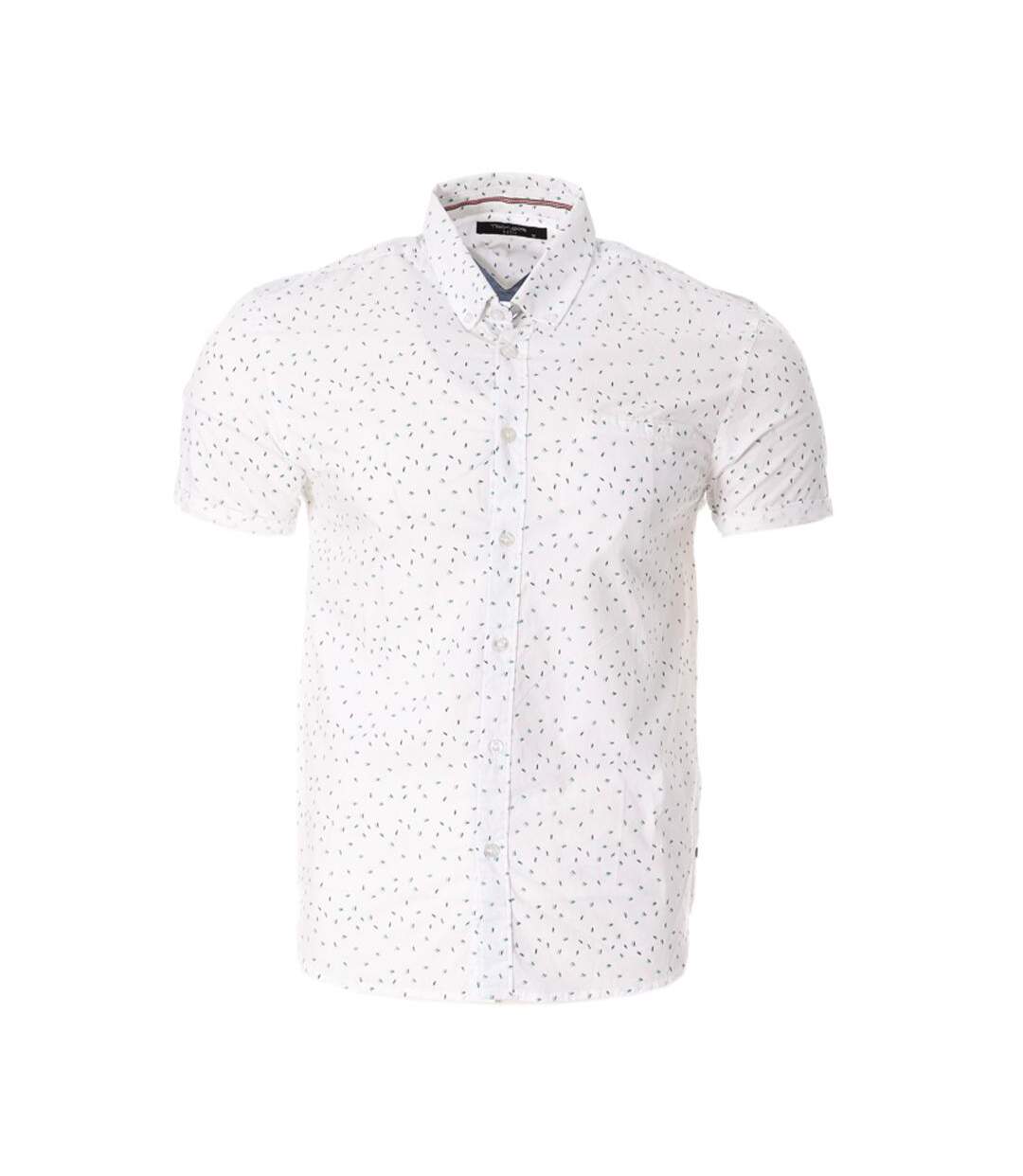 Chemise blanche/marine/vert homme teddy smith cut mc 10711556d - l-1