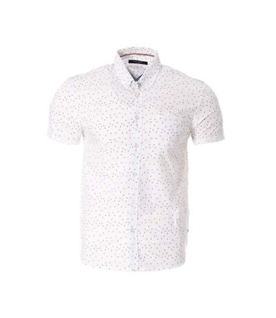 Chemise blanche/marine/vert homme teddy smith cut mc 10711556d - l