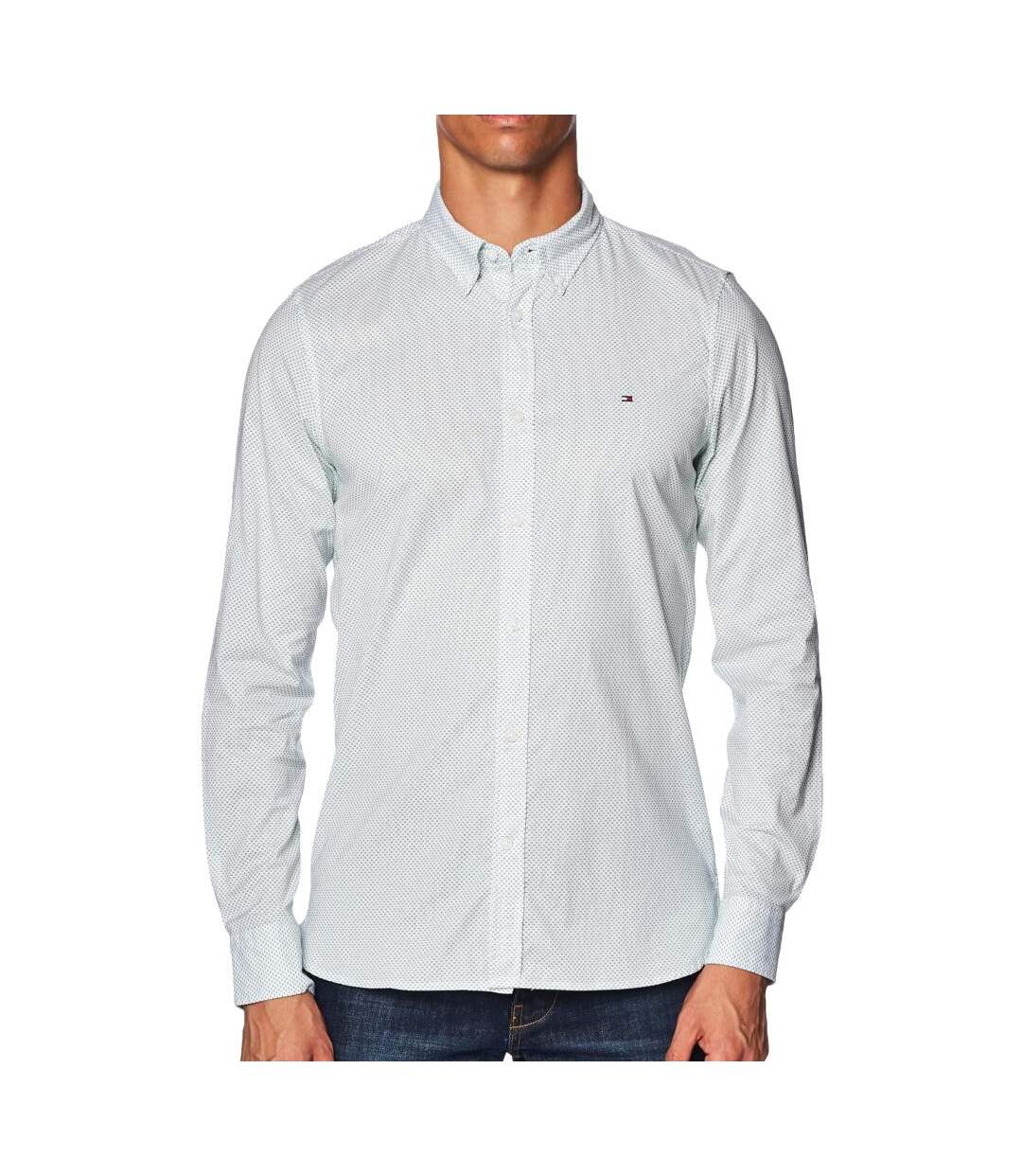 Chemise Blanche Homme Tommy Hilfiger Flex Mini - XS-1