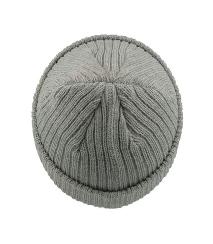 Atlantis Unisex Docker Short Beanie With Turn Up (Grey Melange) - UTAB445