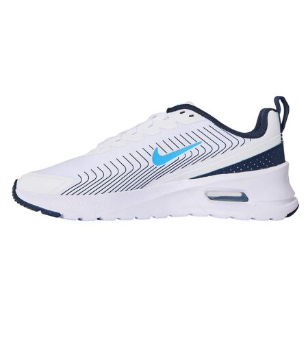 Mens Max Nuaxis Trainers White Blue Nike