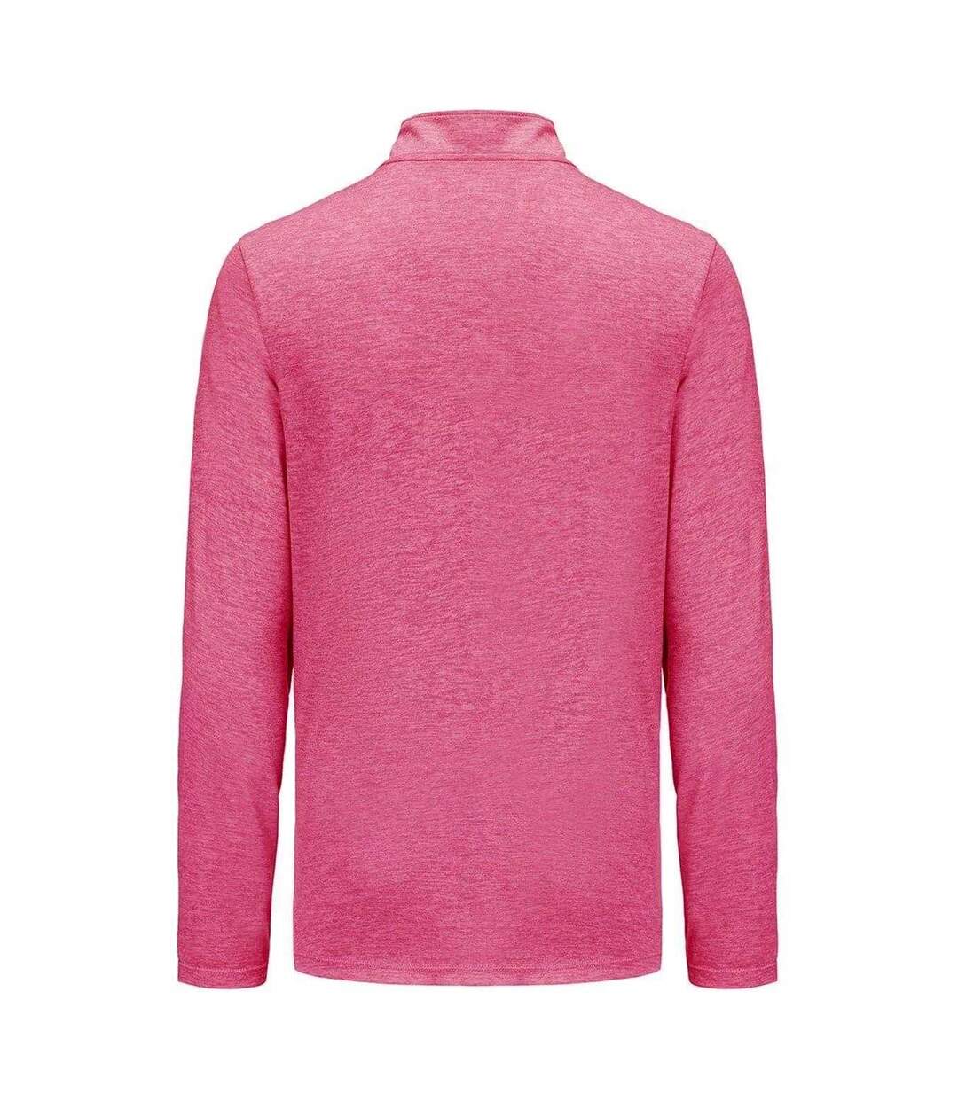 Mens Mock Neck Regular Long-sleeved Top Pink Marl Everlast-2